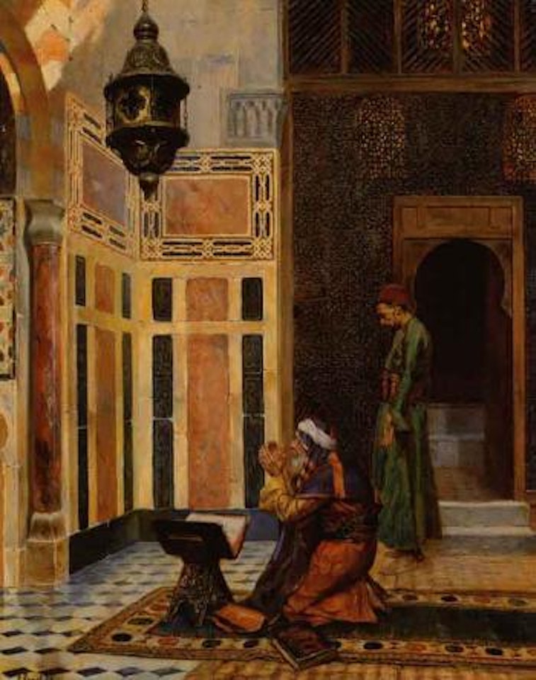 In the mosque by Rudolf Ernst