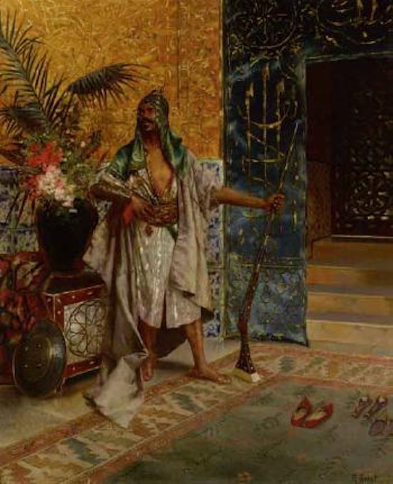 Guarding the mosque by Rudolf Ernst