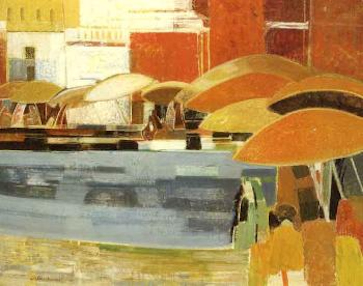 Benares landscape by Sakti Burman