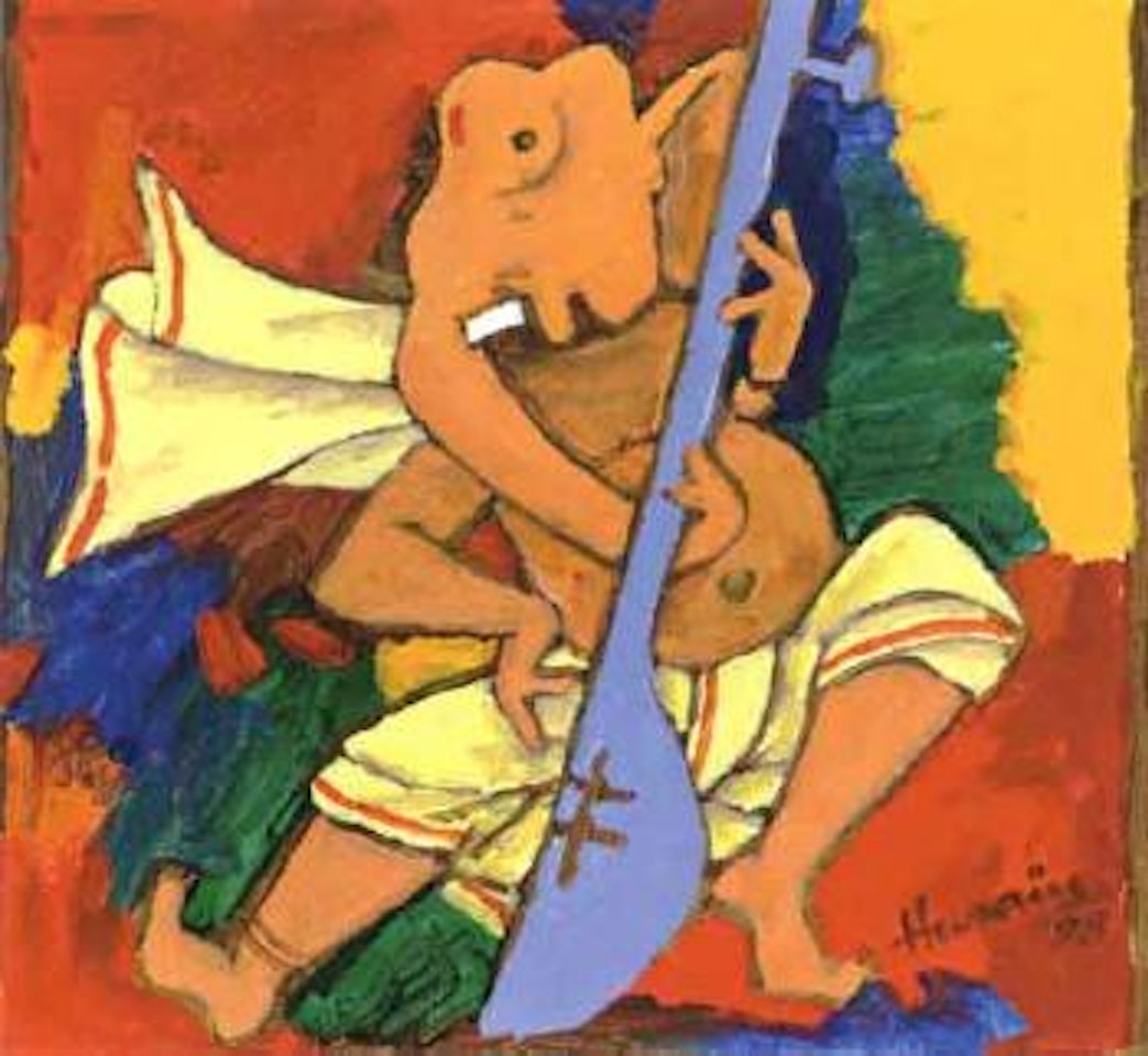 Dancing Ganesha by M.F. Husain