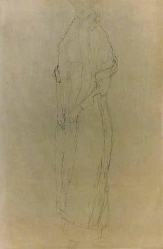 Study of standing figure by Gustav Klimt