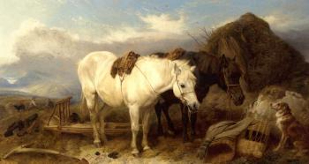 Peat gathering by Richard Ansdell