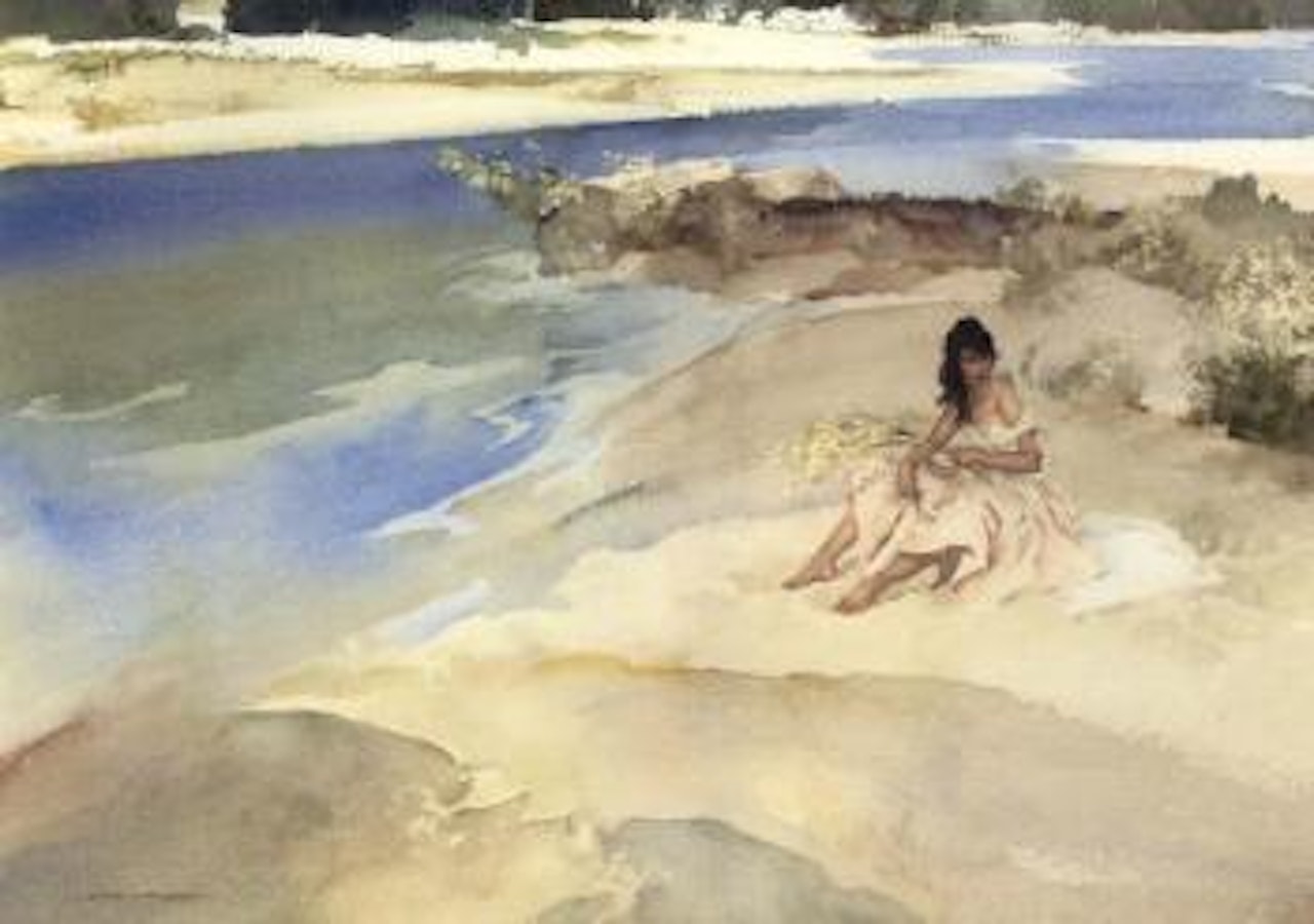 Spring time on the Ardeche by William Russell Flint