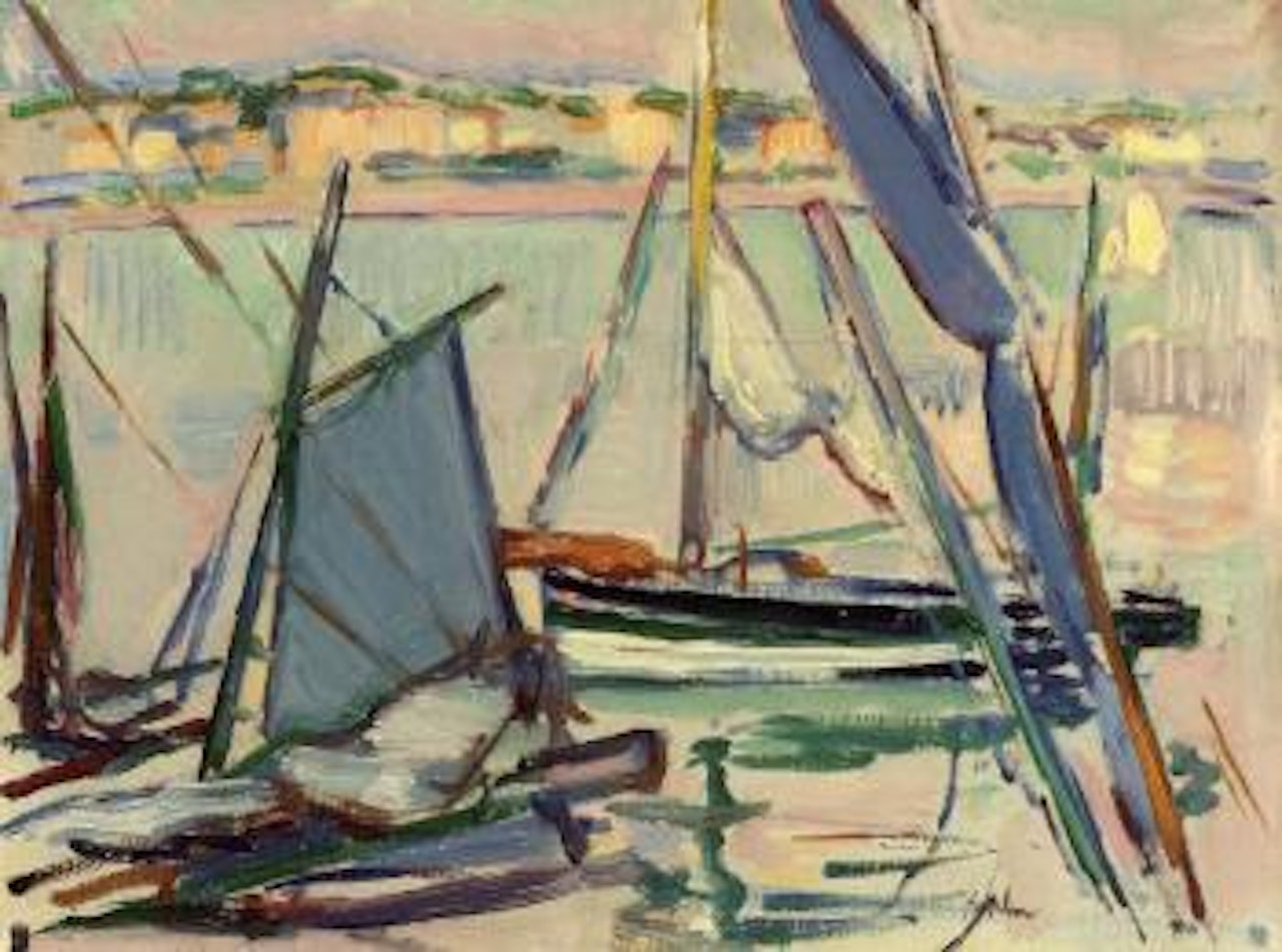 Sailing boats by Samuel John Peploe