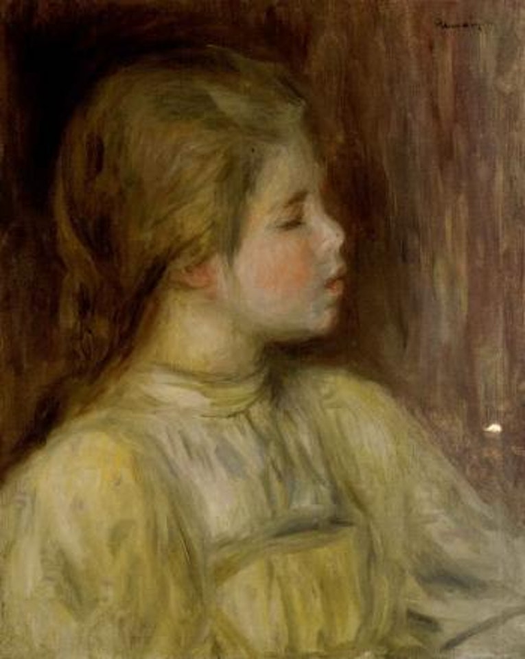Tete de femme, la penseuse by Pierre-Auguste Renoir