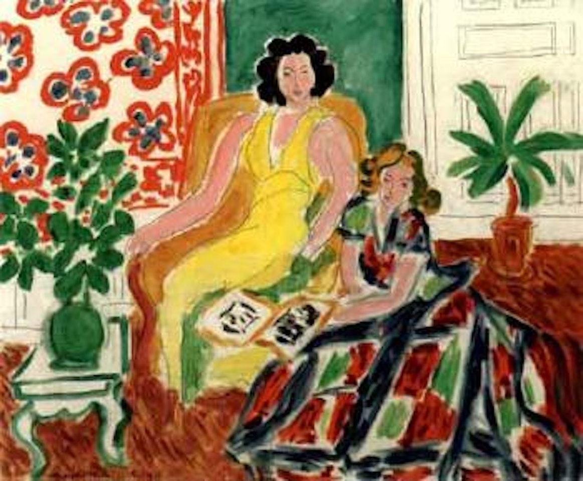 Robe jaune et robe Arlequin by Henri Matisse