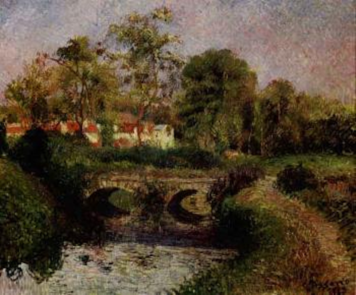 Petit pont sur la Viosne, Osny by Camille Pissarro