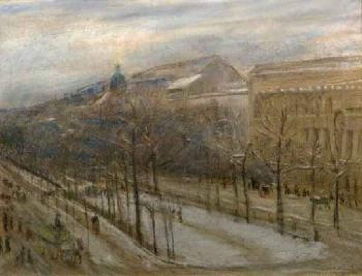 View of street from artist's window by Max Liebermann