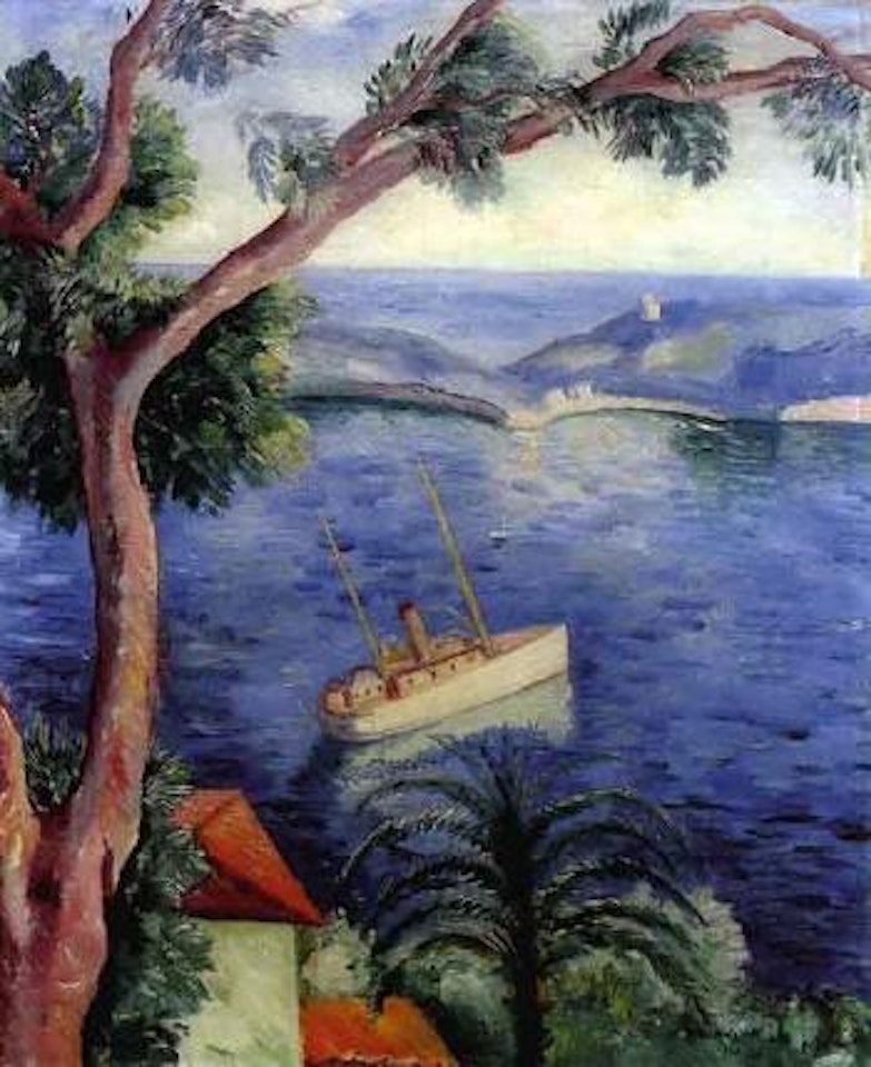 Paysage de Villefranche-sur-Mer, November 1913 by Henri Manguin