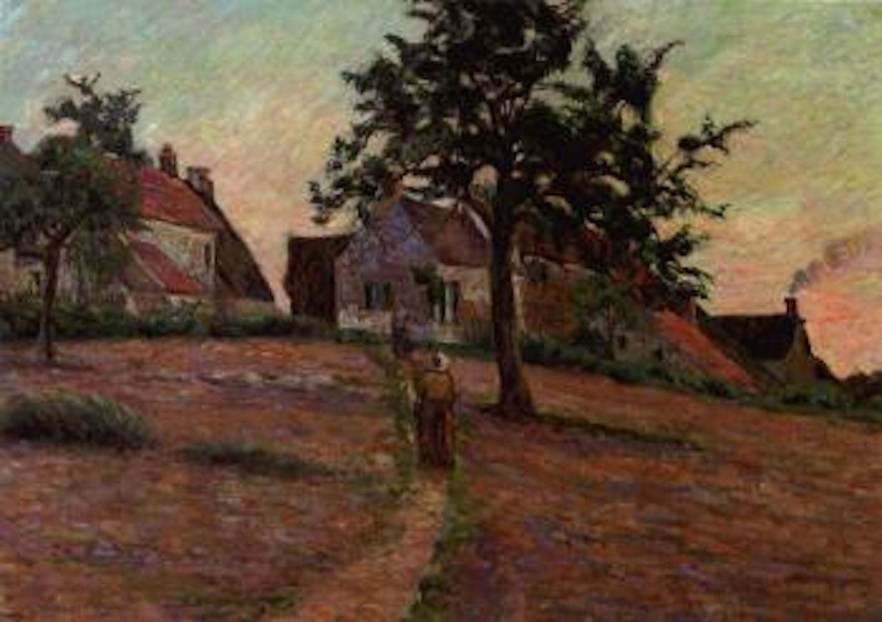 Chemin a Damiette, soleil couchant by Armand Guillaumin