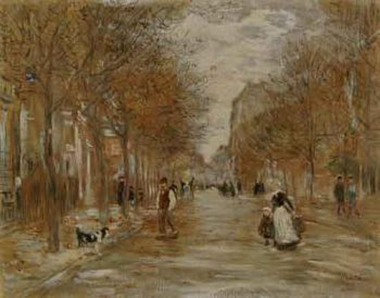 Boulevard a Asnieres by Jean Francois Raffaelli