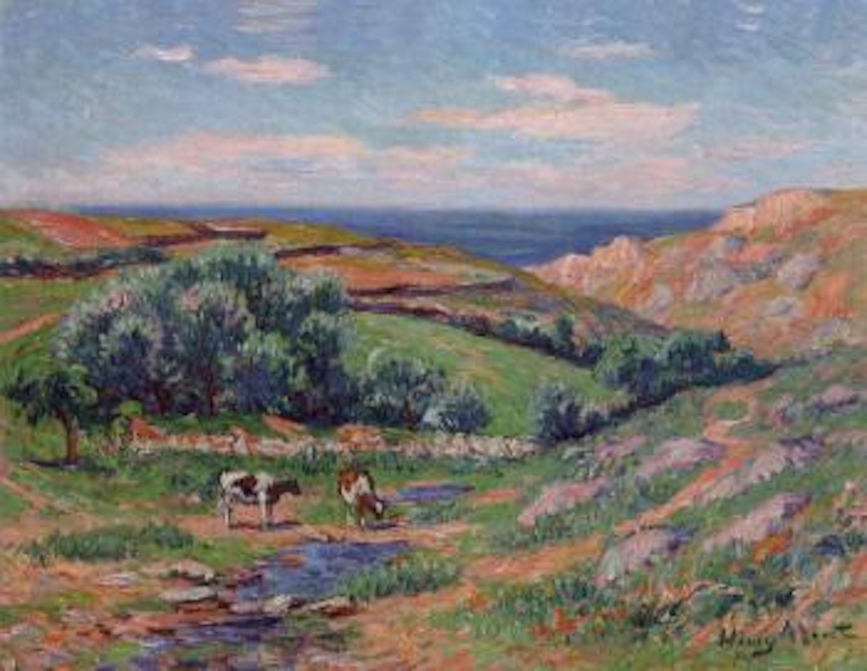 Une vallee en Sedaine, Baie du Douarnenez by Henry Moret