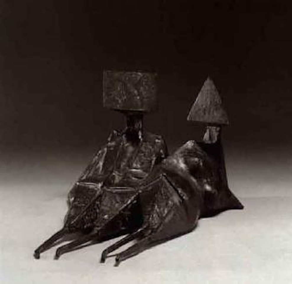 Two reclining figures by Lynn Chadwick