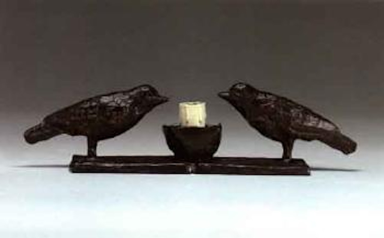Lampe aux deux oiseaux by Diego Giacometti