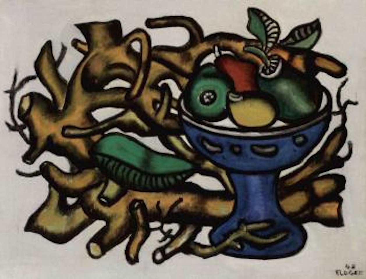 Le compotier bleu by Fernand Leger