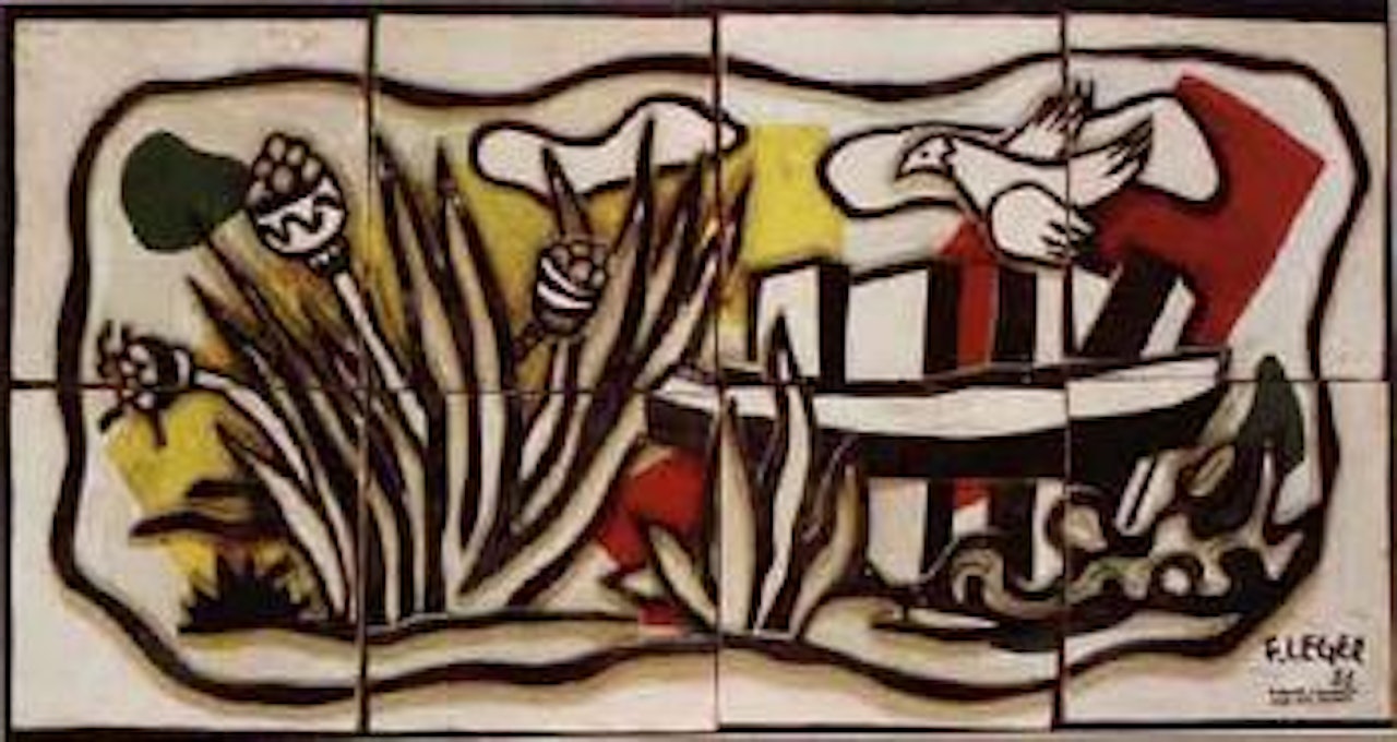 Oiseau dans le paysage by Fernand Leger