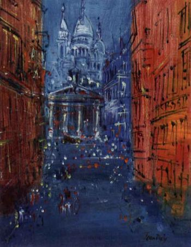 Paris, rue Laffitte by Jean Dufy