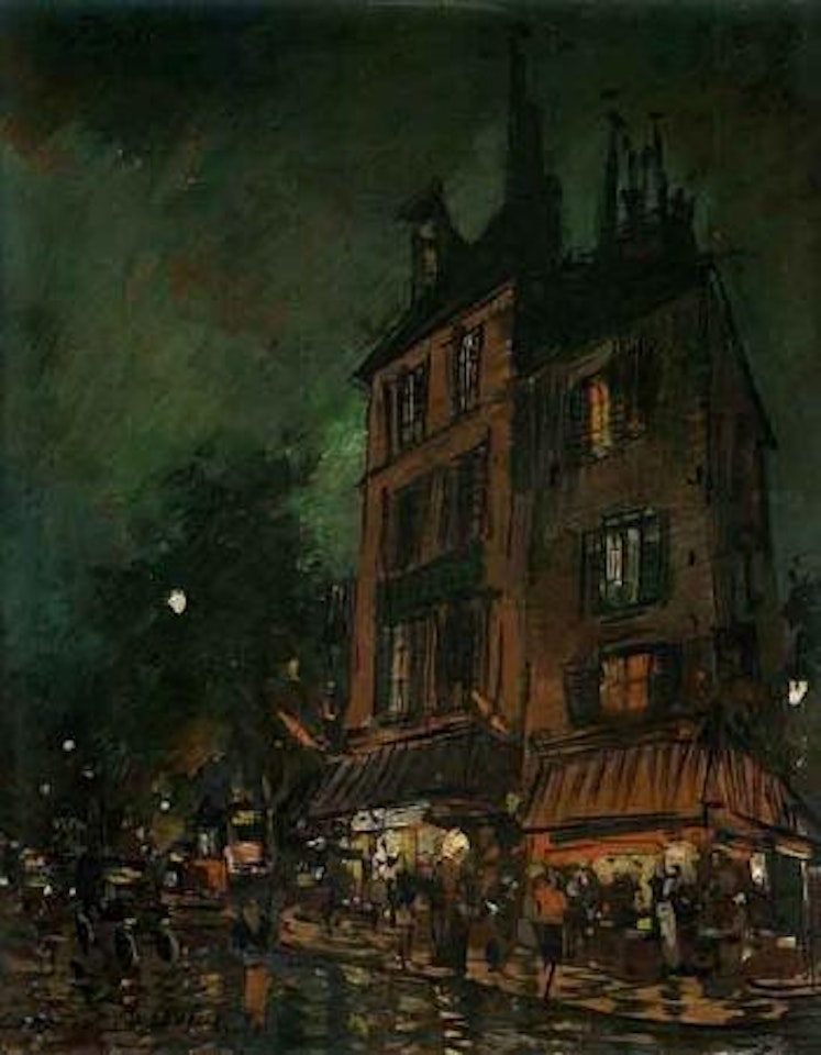 Vue de Paris la nuit by Konstantin Alekseevich Korovin