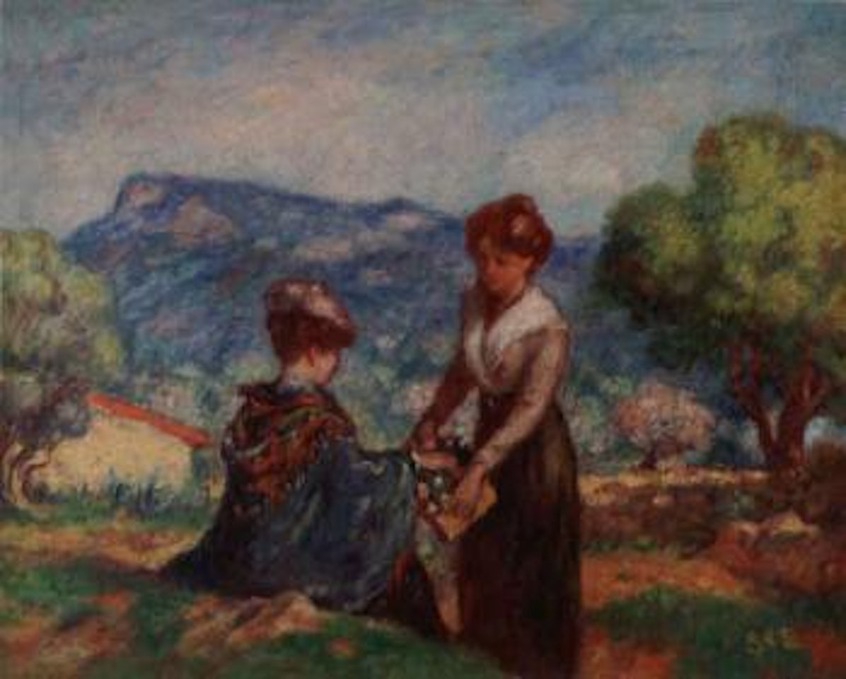 Femmes cueillant des fleurs by Georges d’Espagnat