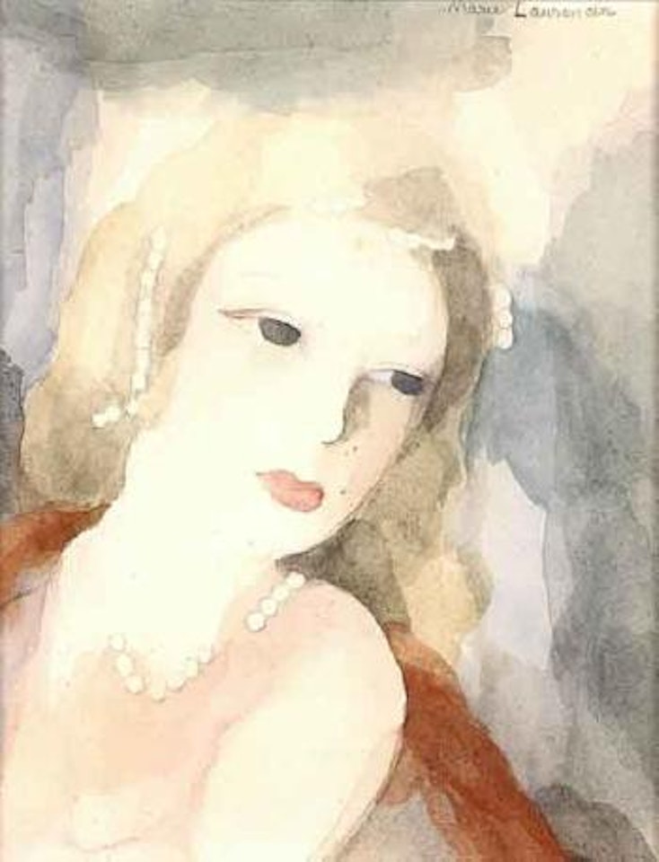 Femme aux perles by Marie Laurencin