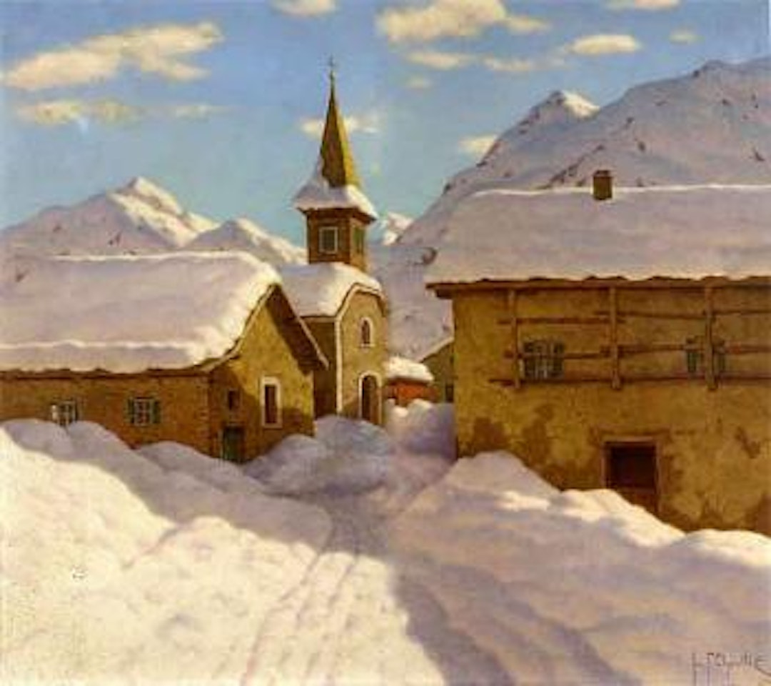 Paysage en hiver by Ivan Fedorovich Choultse