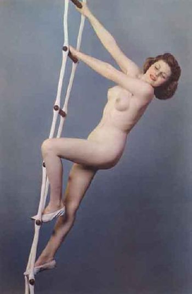 Nude on a ladder by Paul Outerbridge