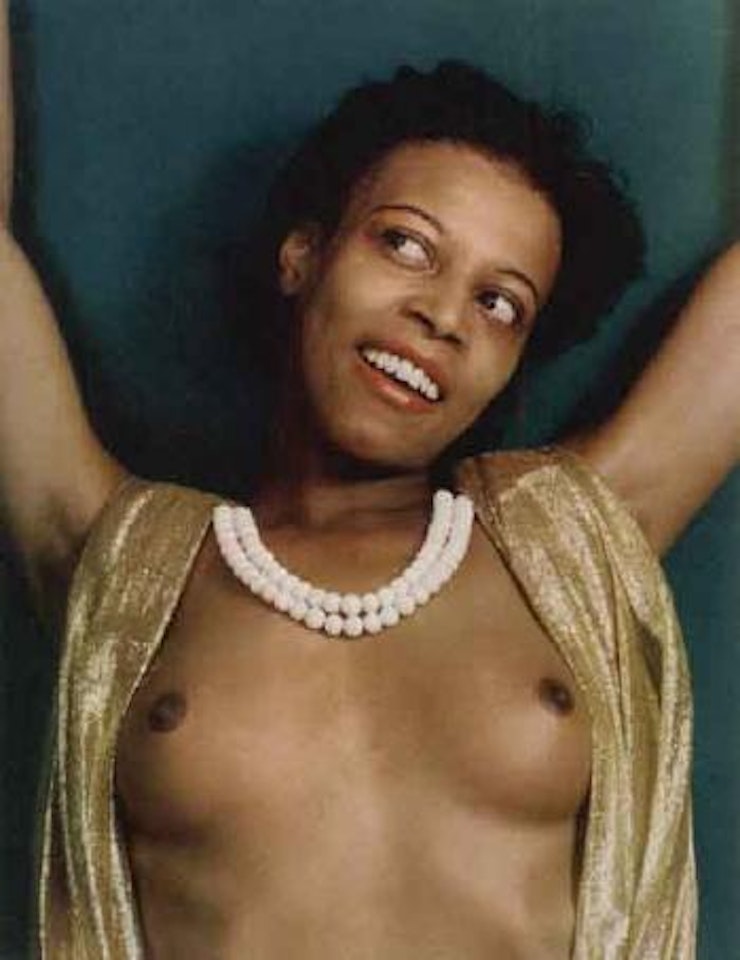 Nude with arms upraised by Paul Outerbridge