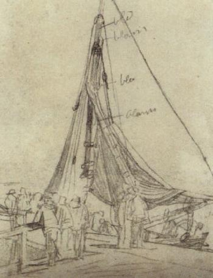 Scene bretonne by Eugène Boudin