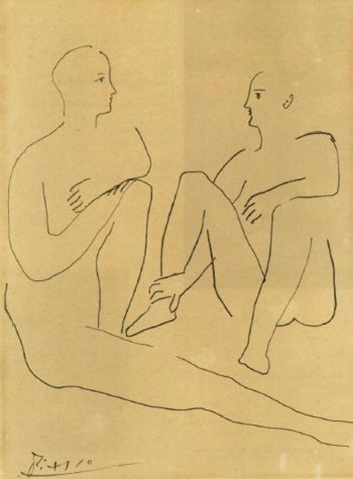 Deux danseurs assis by Pablo Picasso