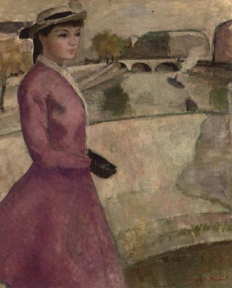 Eugenie au Pont St. Michel, Paris by François Gall
