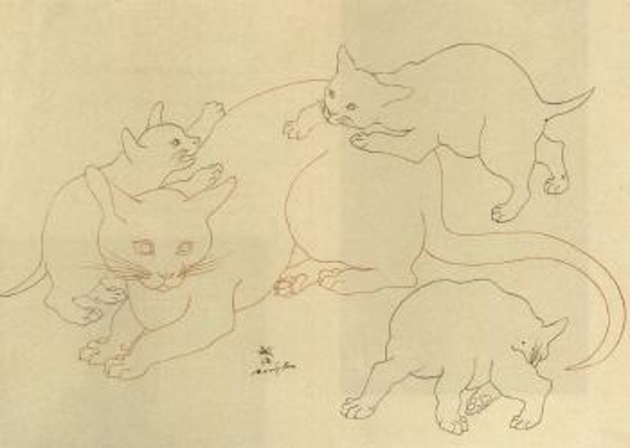Les chats by Leonard Tsuguharu Foujita