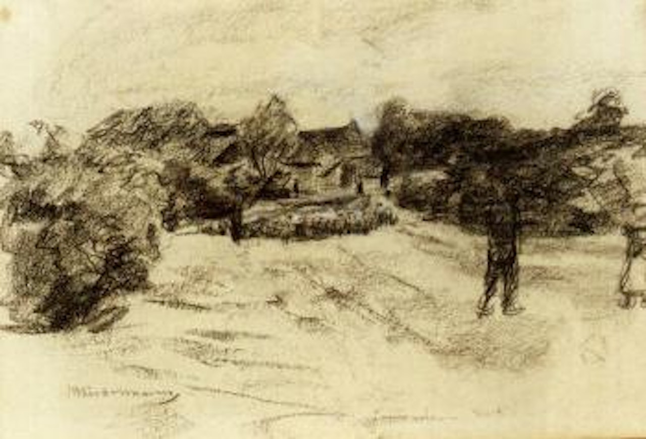 Country path in Holland by Max Liebermann