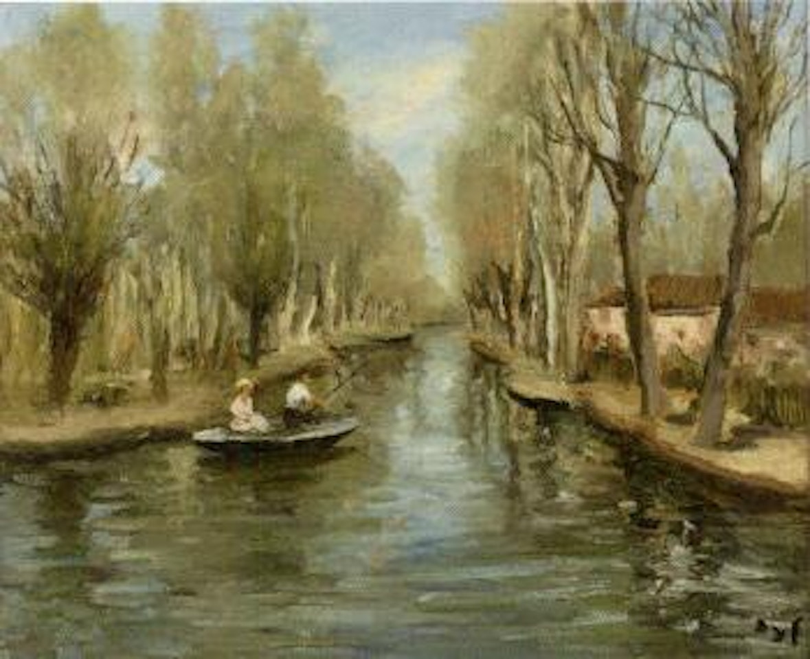 Pecheurs dans les marais by Marcel Dyf