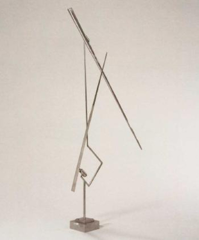 One up, one down, eccentric IV by George Rickey