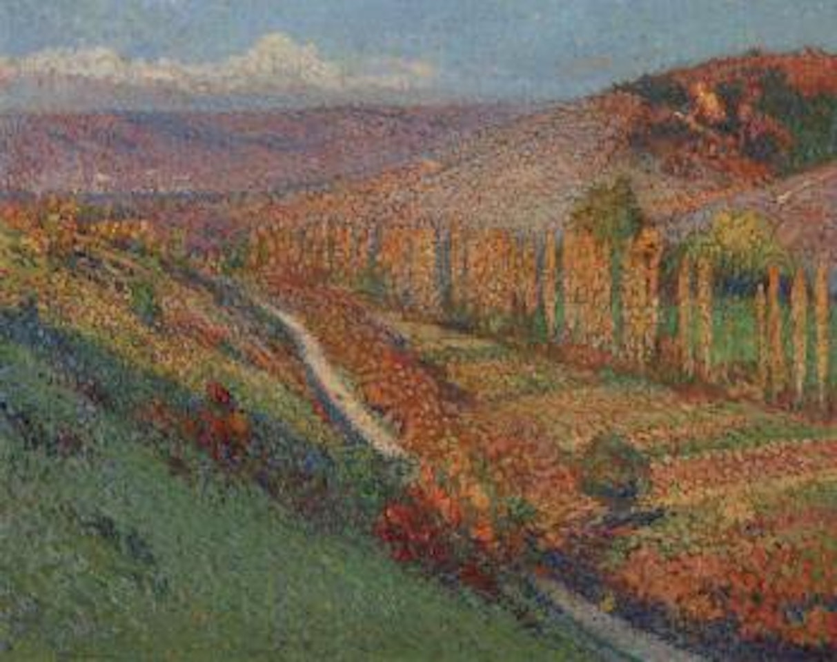 La Vallee du Vert en Aval de la Bastide du Vert by Henri Jean Guillaume Martin
