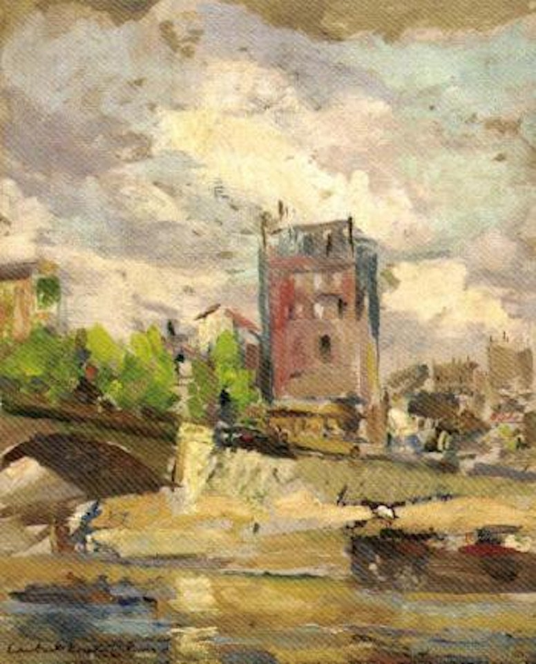 Canal Saint Martin by Konstantin Alekseevich Korovin