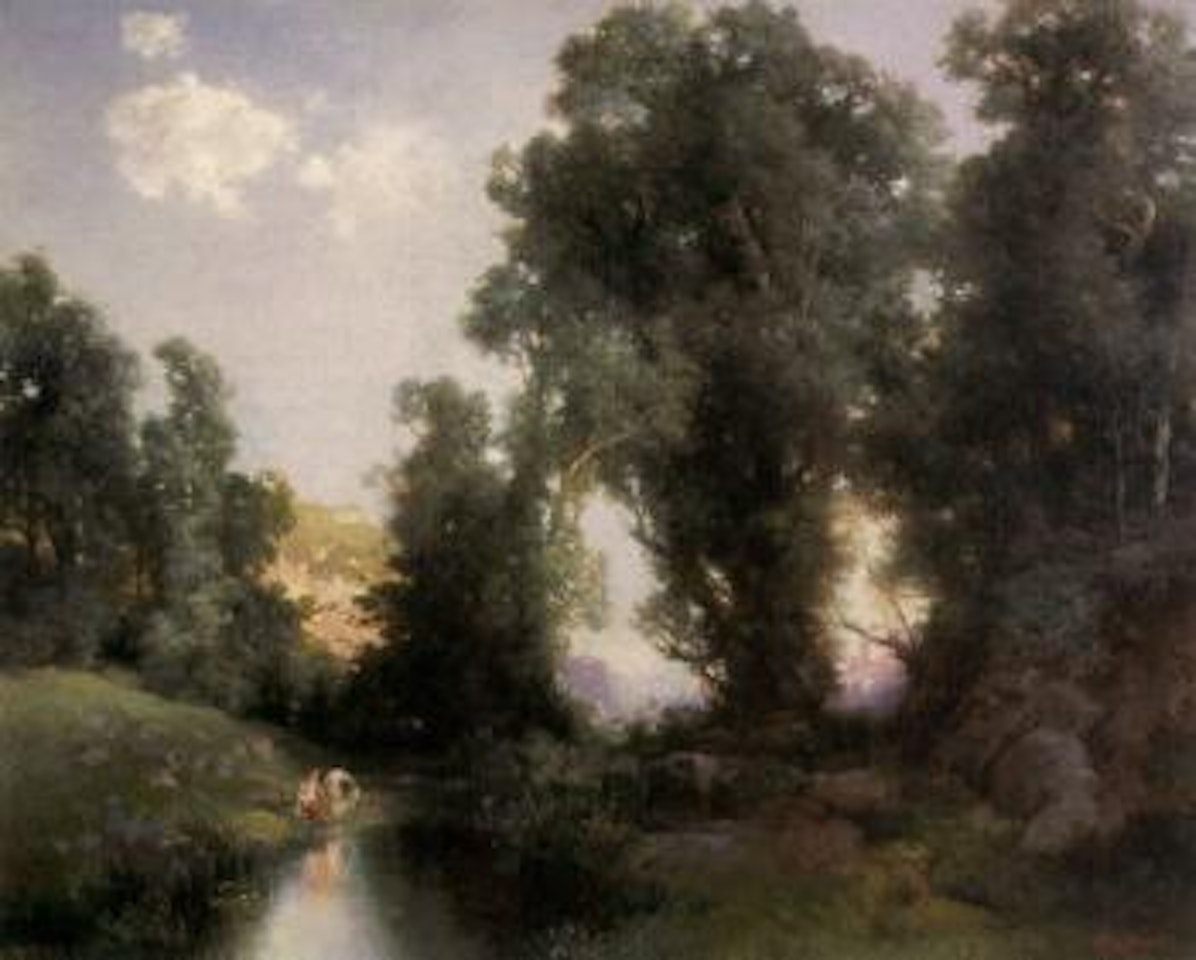 Bathing hole, Cuernavaca, Mexico by Thomas Moran