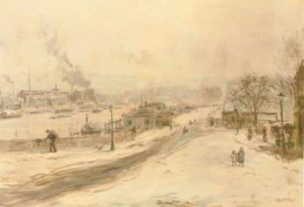 Au bord de la Seine, environs de Paris by Jean Francois Raffaelli