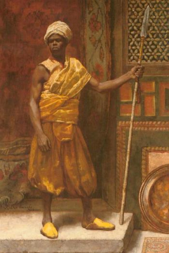Palace guard, Granada by Edouard Frederic W. Richter