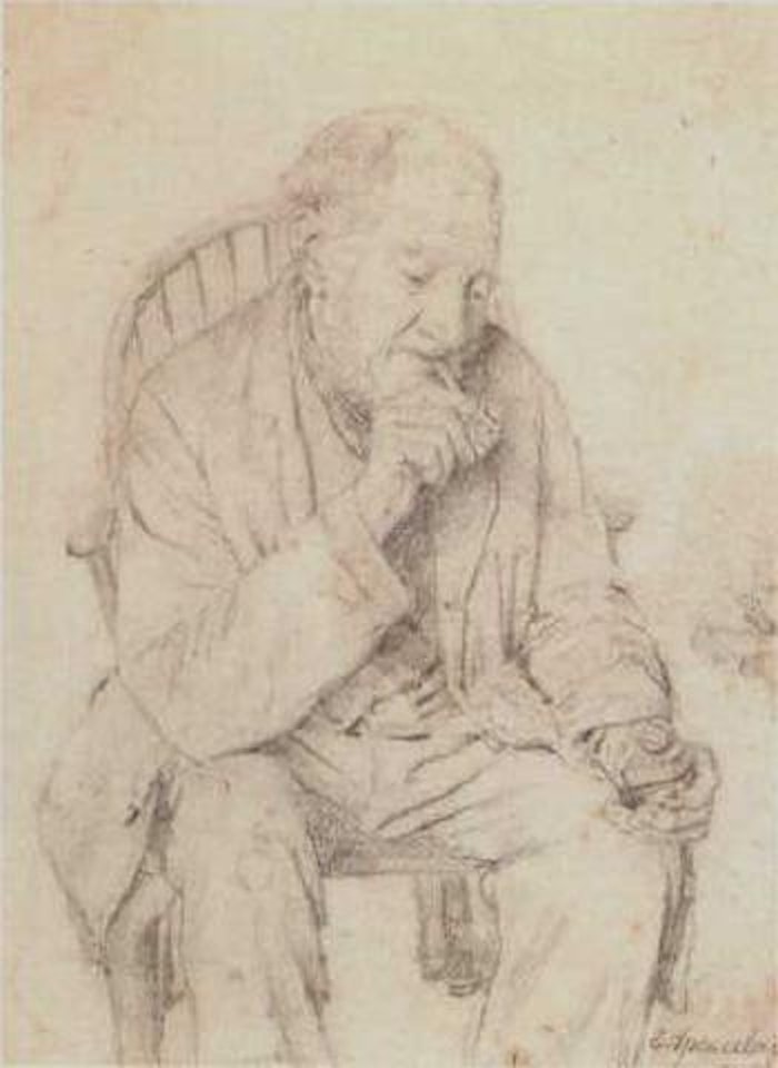 Meditation by Charles Spencelayh