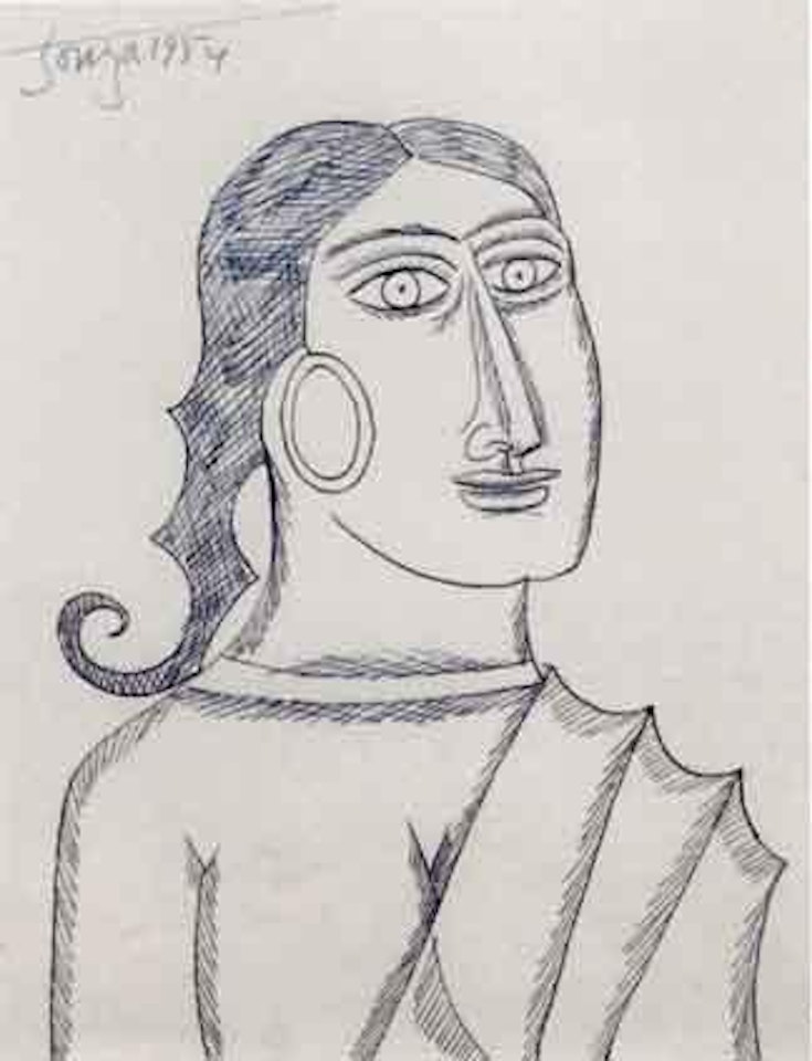 Indian woman by Francis Newton Souza