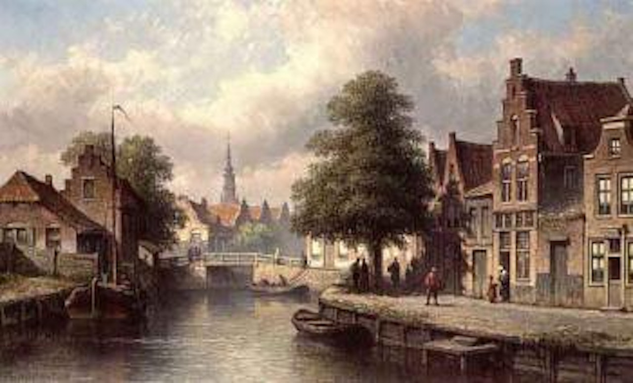 View of Edam by Eduard Alexander Hilverdink