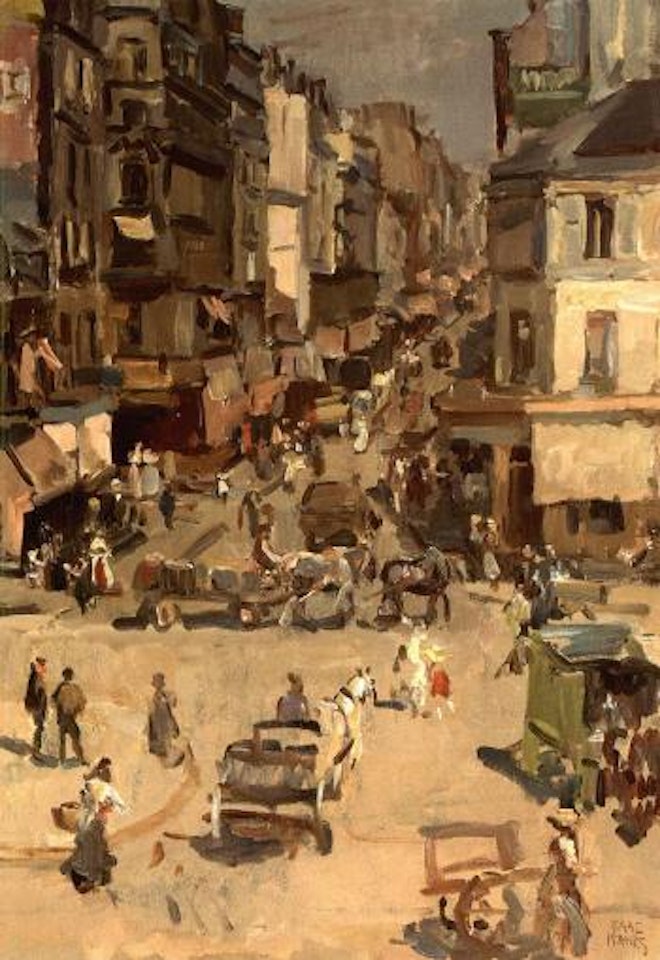 Rue Clignancourt, Paris by Isaac Israels