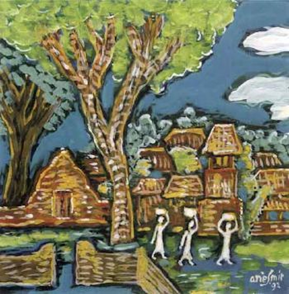 Village square by Arie Smit