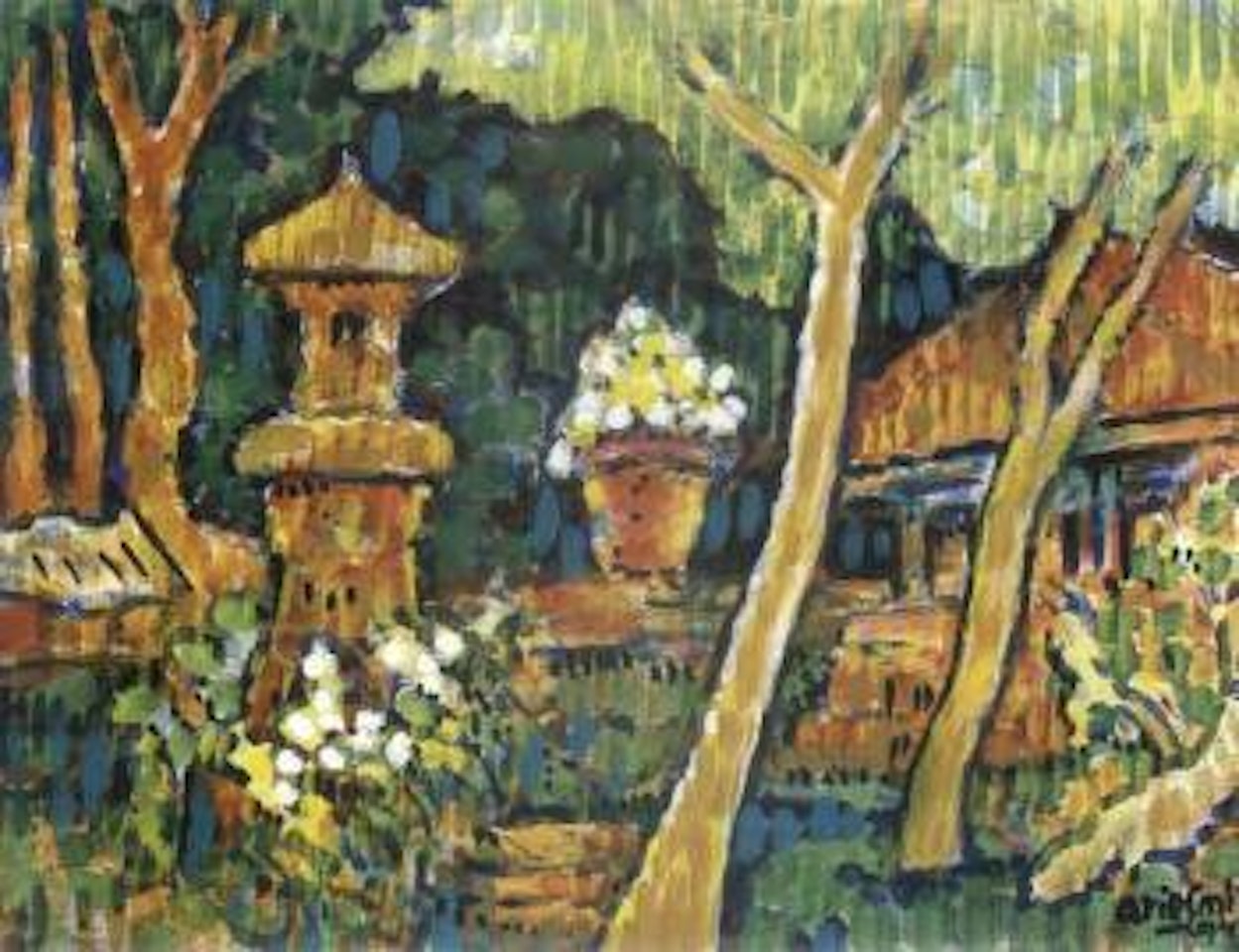 Balinese garden by Arie Smit