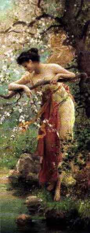 Blossom tree by Hans Zatzka