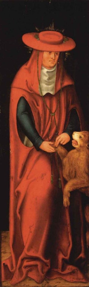 The Adoration of the Shepherds, the Annunciation and Saints Jerome and Augustine by Lucas Cranach the Elder