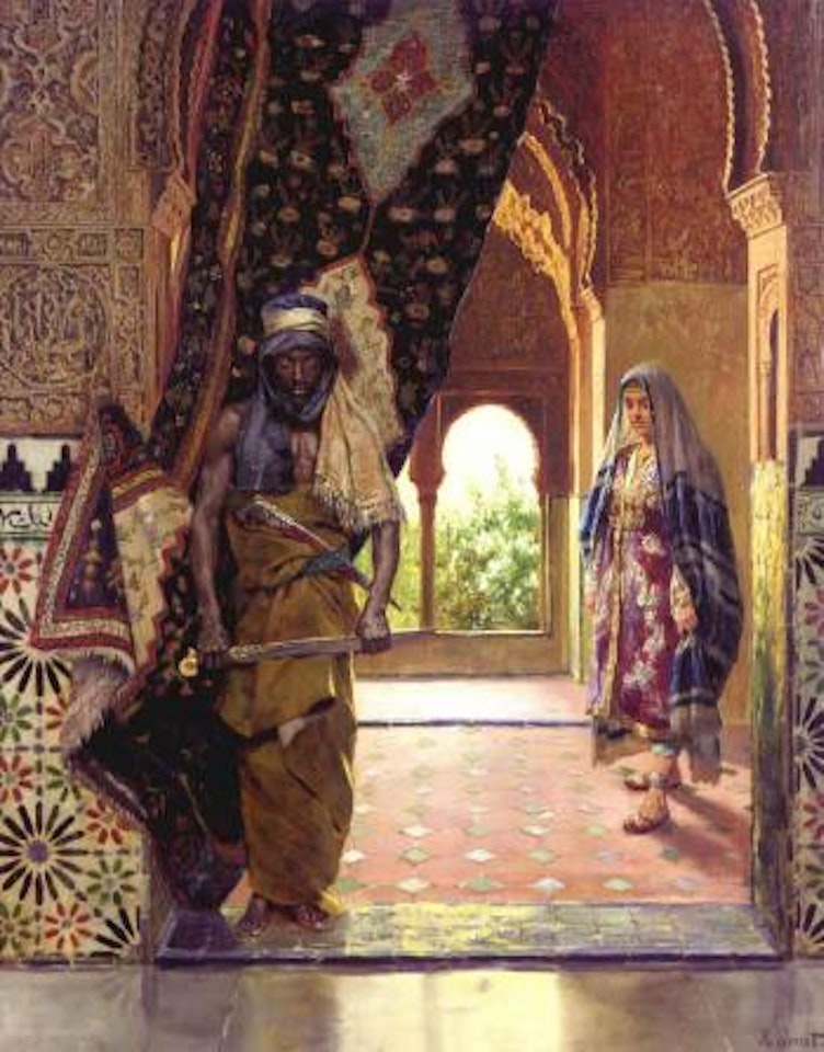 The guard of the harem by Rudolf Ernst