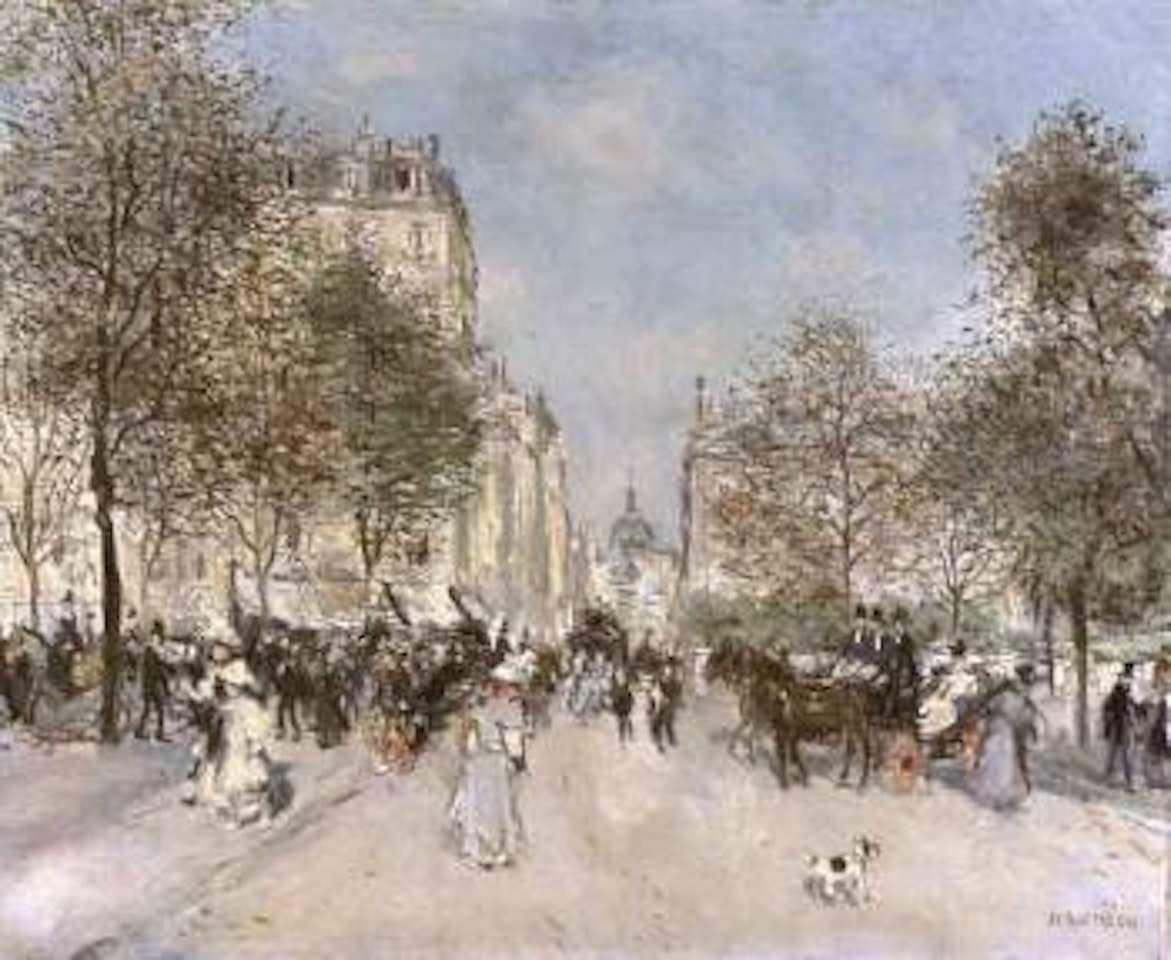 Au coin des Champs-Elysees by Jean Francois Raffaelli