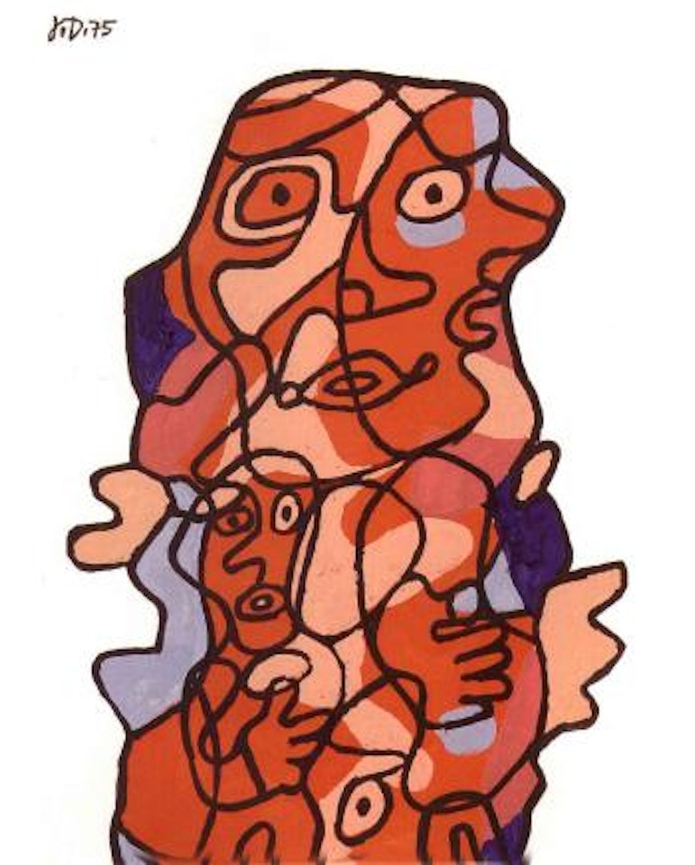 Effigie incertaine XXXV by Jean Dubuffet